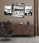 Уоррен буфет Чарли мунгер, стоковый рынок, стена, уличная торговля, инвестиции, деньги, финансы, холст, плакат, искусство