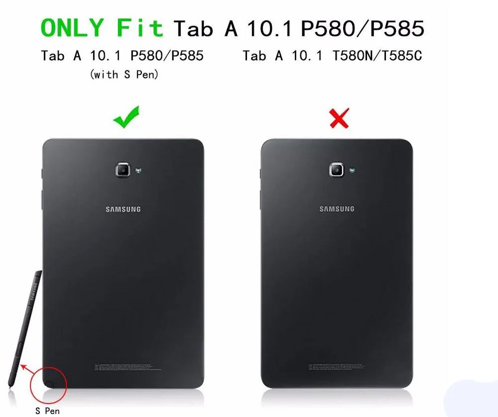 Для Samsung Galaxy Tab A A6 10 1 с S Pen SM P580 P585 чехол детский противоударный жесткий прочный Броня сверхмощный силиконовый