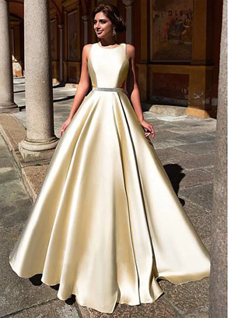 Женское атласное платье знаменитости длинное ТРАПЕЦИЕВИДНОЕ ПЛАТЬЕ с открытой