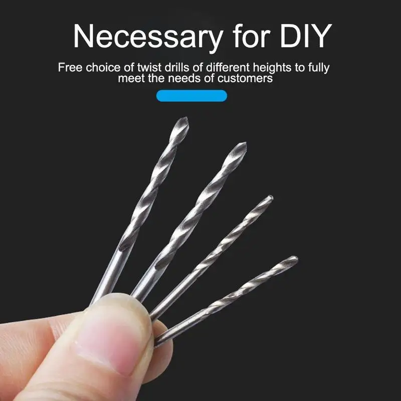 10 шт. спиральные сверла из быстрорежущей стали микро прямой хвостовик шнековые