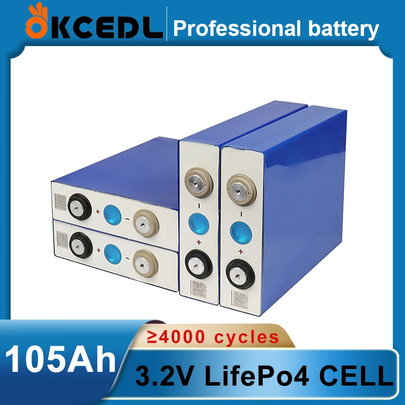 

Brand new 3.2V 105Ah lithium iron phosphate battery CELL 12V 24V for EV RV battery pack diy solar, power battery large cell