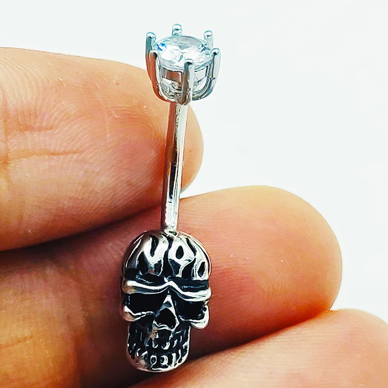 Кольцо на пупок из серебра 925 пробы модное Ювелирное Украшение для пирсинга тела