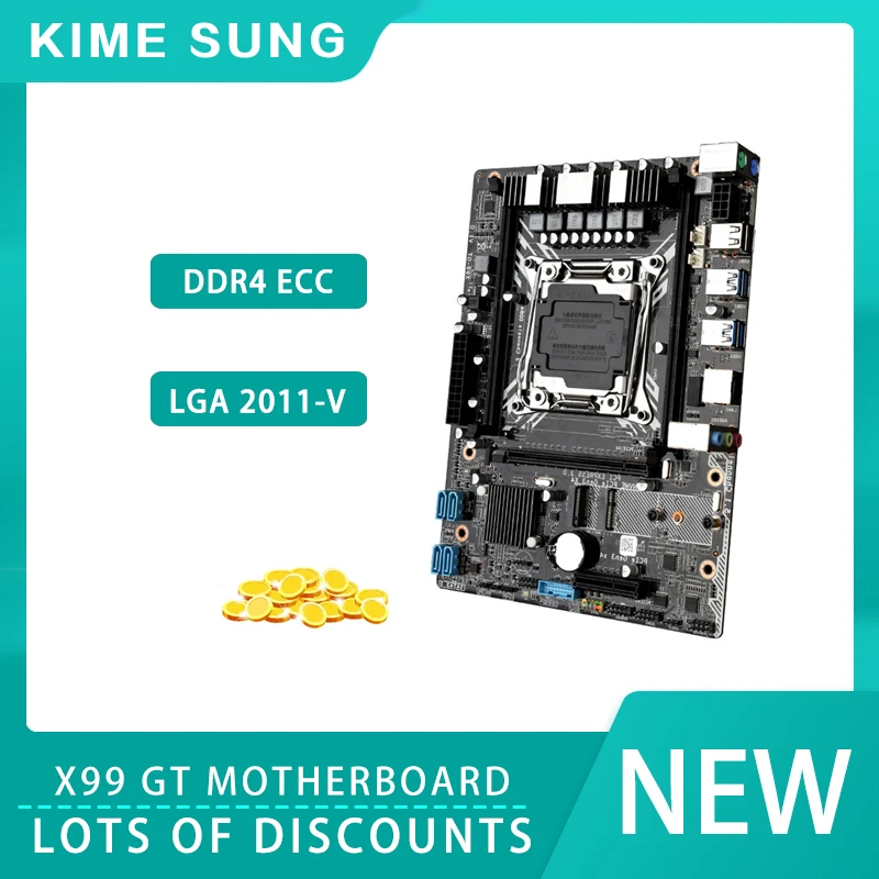 

New High-quality x99 motherboard LGA 2011-3 with M.2 NVME slot supports dual-channel DDR4 ECC REG Xeon E5 V3 v4