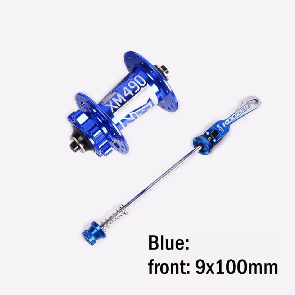 front 32h QR blue Koozer xm490 MTB горный велосипед концентратор 11 скоростей 32 отверстия 28h 36h концентратор 4 герметичный подшипник 6 Pawls 72 зубьев Taki XD QR диск втулки колеса тормоза - Цвет: front 32h QR blue