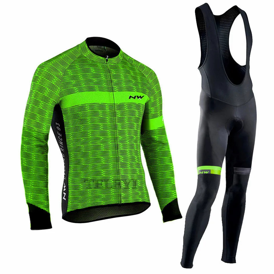 North Wave комплект одежды для велоспорта с длинными рукавами, NW Pro Team Jersey, мужской дышащий костюм, спортивная одежда для езды на горном велосипеде - Цвет: 4