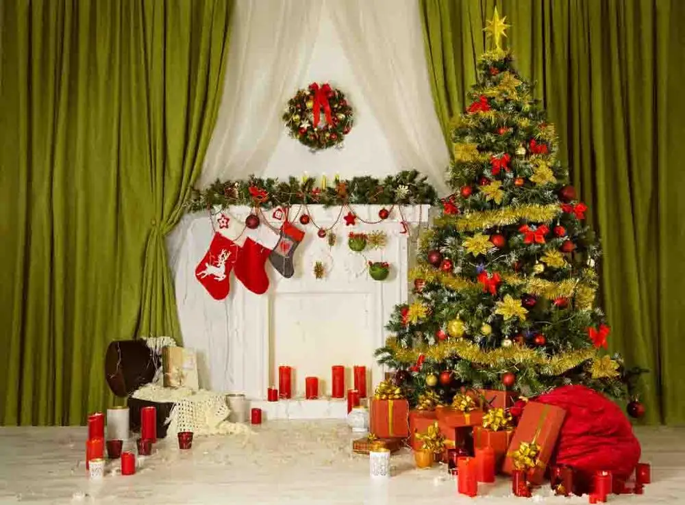 

SHUOZHIKE Vinyl Custom Photography Prop Christmas day theme Photo Studio Background S19907-8127
