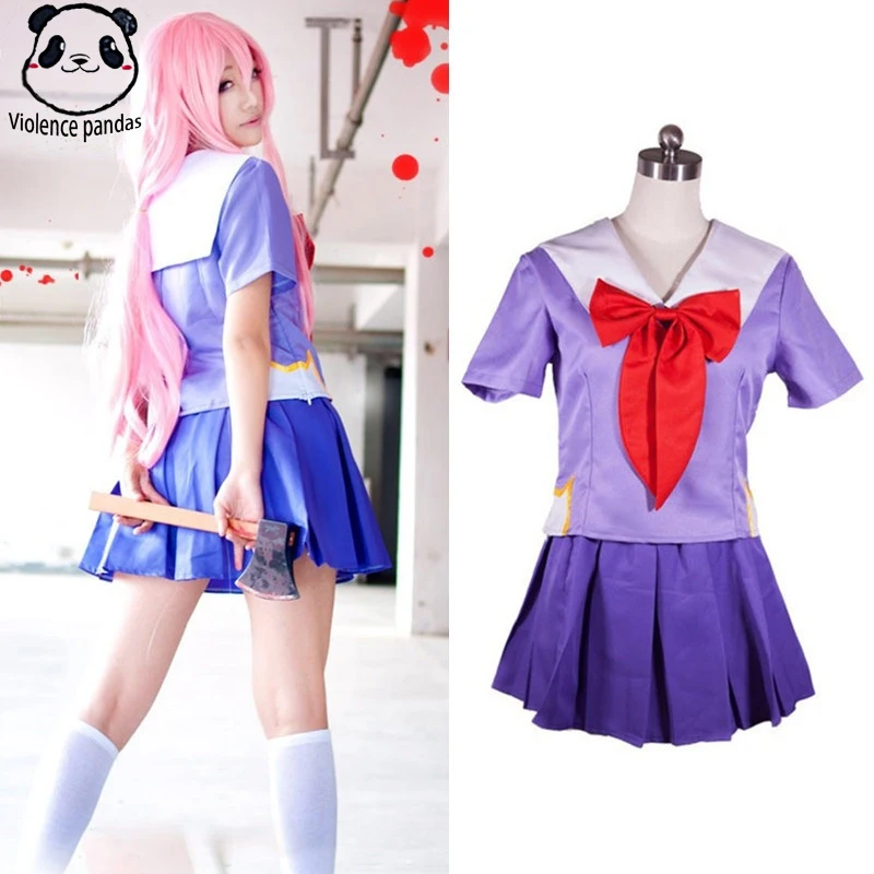 Прямая поставка лидер продаж дневник будущего Gasai Yuno Mirai Nikki школьная форма