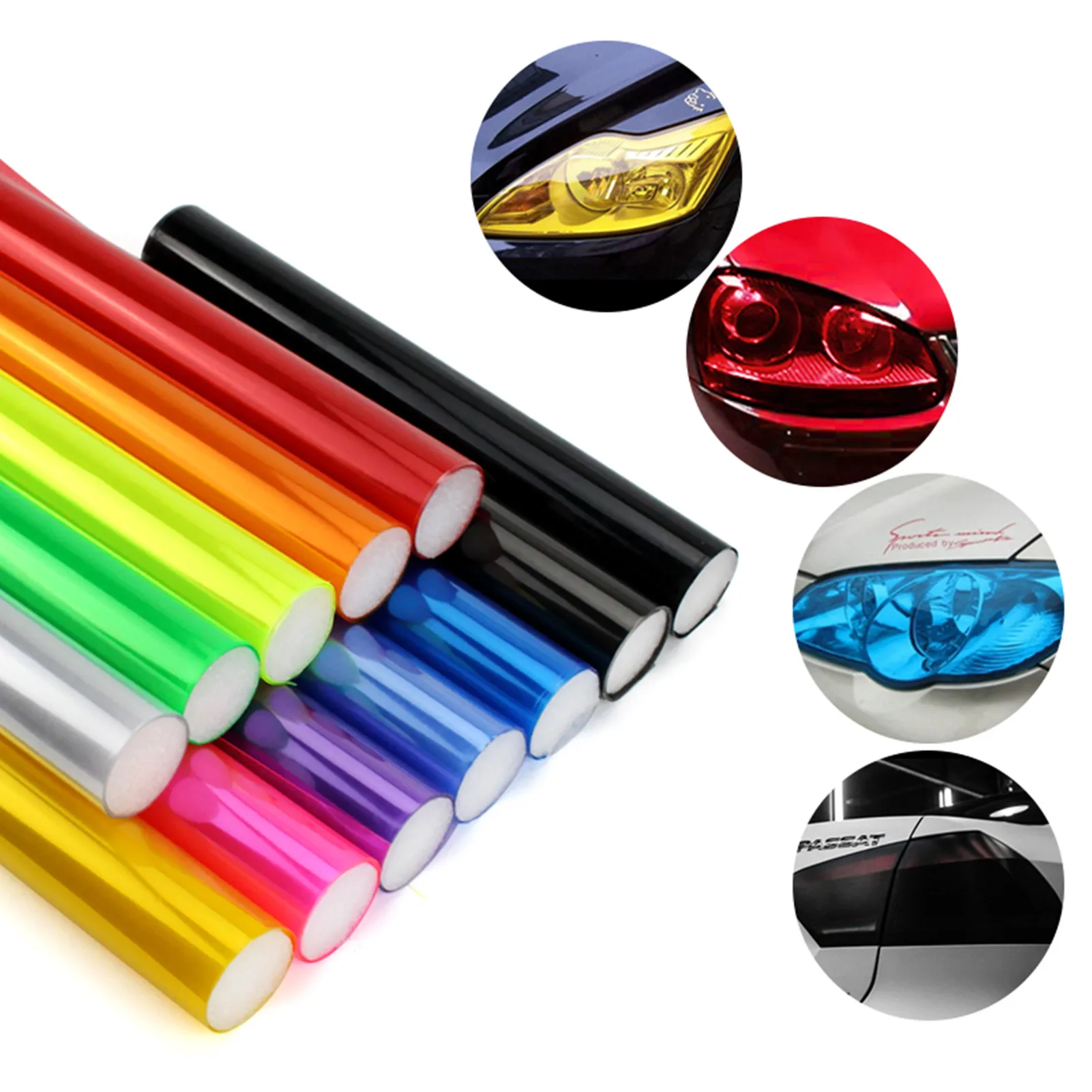 30cmx120cm Car Tint Fashion Headlight Taillight Fog Light Vinyl Smoke Film Sheet Sticker Cover Car Styling For All Cars Styling