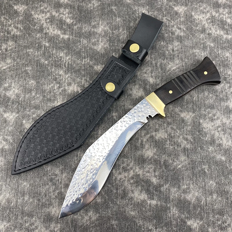 

Kukri Machete with Sheath Stainless Steel Survival Knife Cool Steel Sword Outdoor Camping Hunting Knife Jungle Tactical Knife