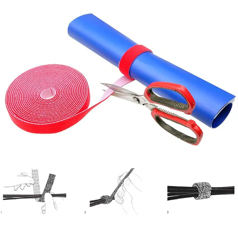 5 метров/рулон многоразовые кабельные стяжки | Дом и сад