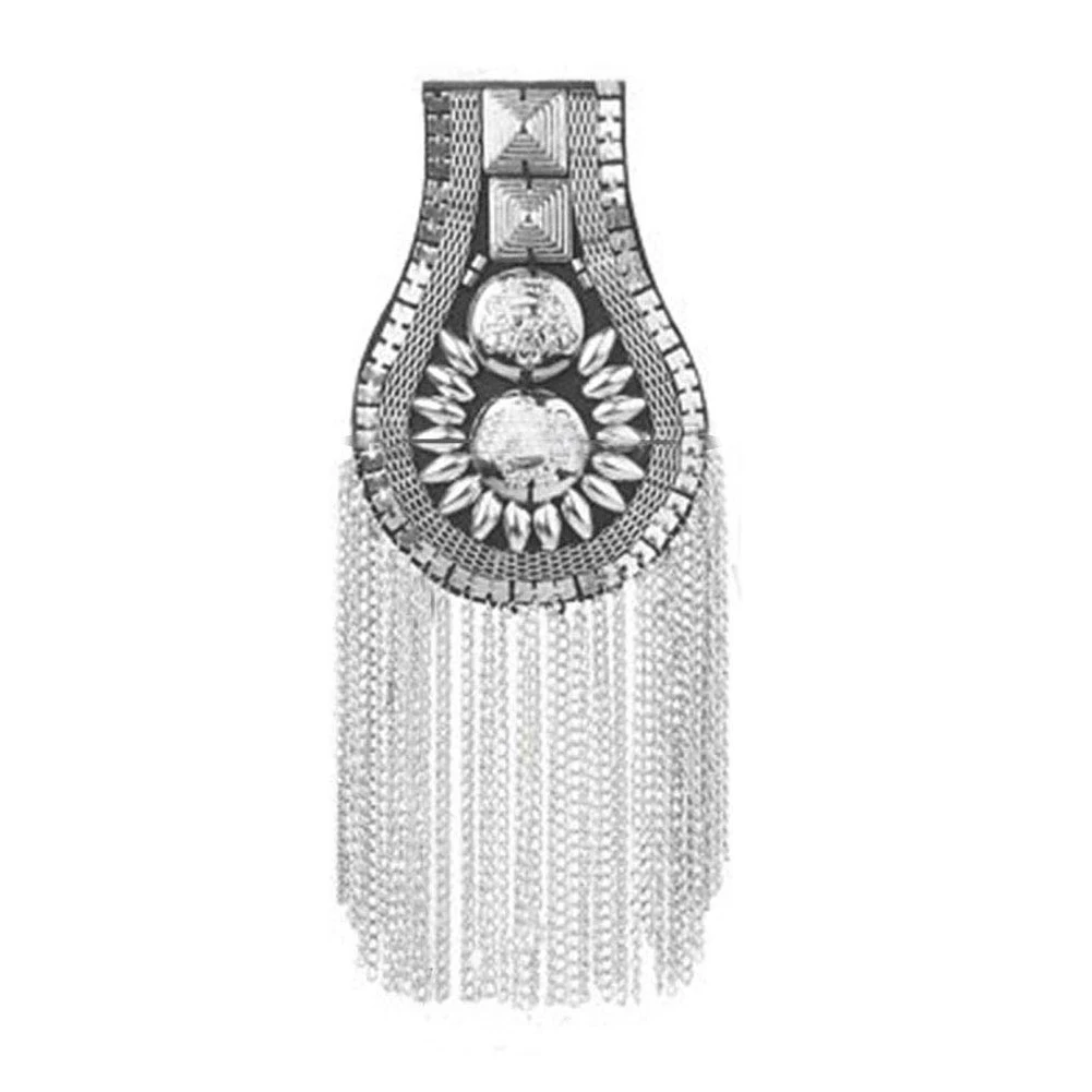 Эполлет в британском стиле с заклепками и кисточками 1 шт. брошь на плечо значок