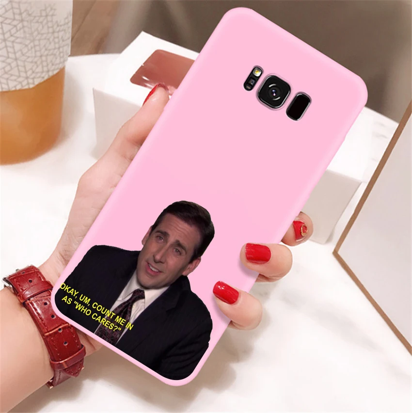 Забавный чехол для телефона с изображением Майкла Скотта в офисе Humor 5 Samsung s8 s8plus s9