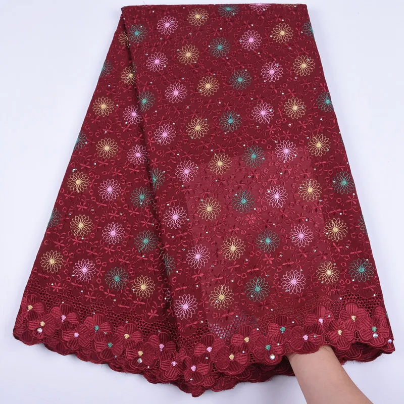 Original Swiss Voile Lace In Switzerland Strong Stones African Dry Fabric Awesome Nigerian Garment A1717 | Дом и сад
