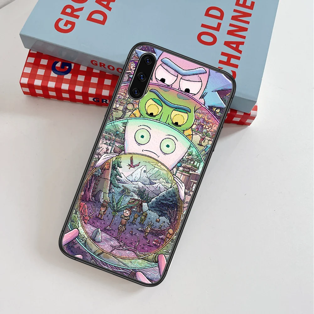 

Ricks or Mortys Funny Cartoon Phone Case For Samsung Galaxy A 3 5 7 8 10 20 20E 21S 30 30S 40 50 51 70 71 black Hoesjes Fashion