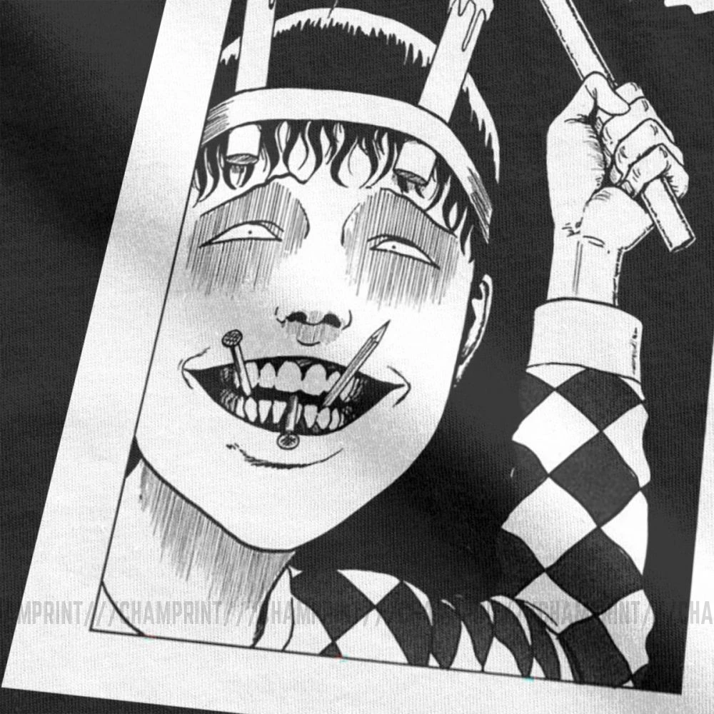 Мужская Винтажная Футболка Junji Ito футболка из 100% хлопка Tomie Japanese Kago манга ужас