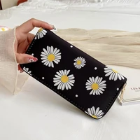 new little daisy womens wallet purse fashion zipper hand bag long wallet mobile phone bag zero wallet