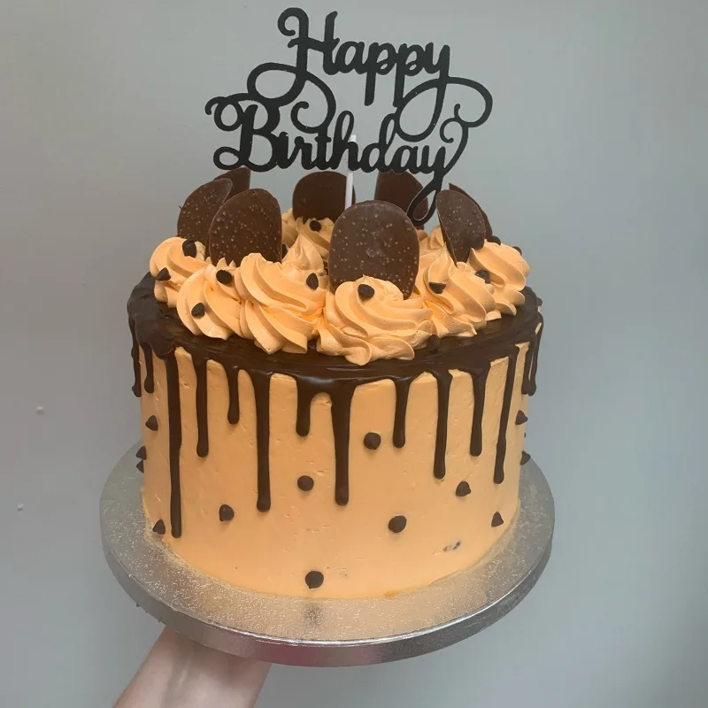 

10pcs Glitter Happy Birthday Cake Topper Bling Sparkle Decoration Sign Happy Birthday Cake Topper Girl`s Birthday Dessert Decor