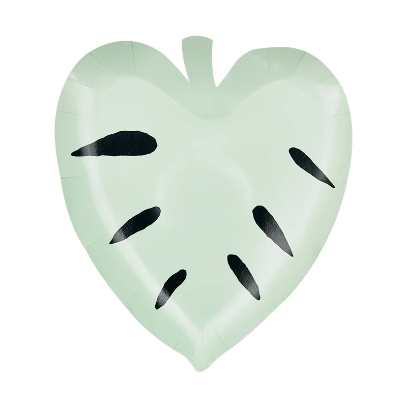 8 шт 9 дюймов день рождения партии одноразовые лист формы бумажные десертные