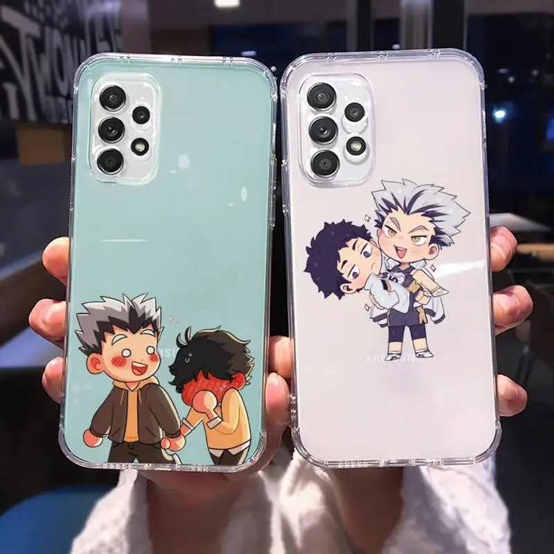 

Anime Oya Haikyuu Love Volleyball Phone Case For Samsung A 51 50 52 12 21s 31 40 70 71 note S 20 10 21 ultra plus fe clear case