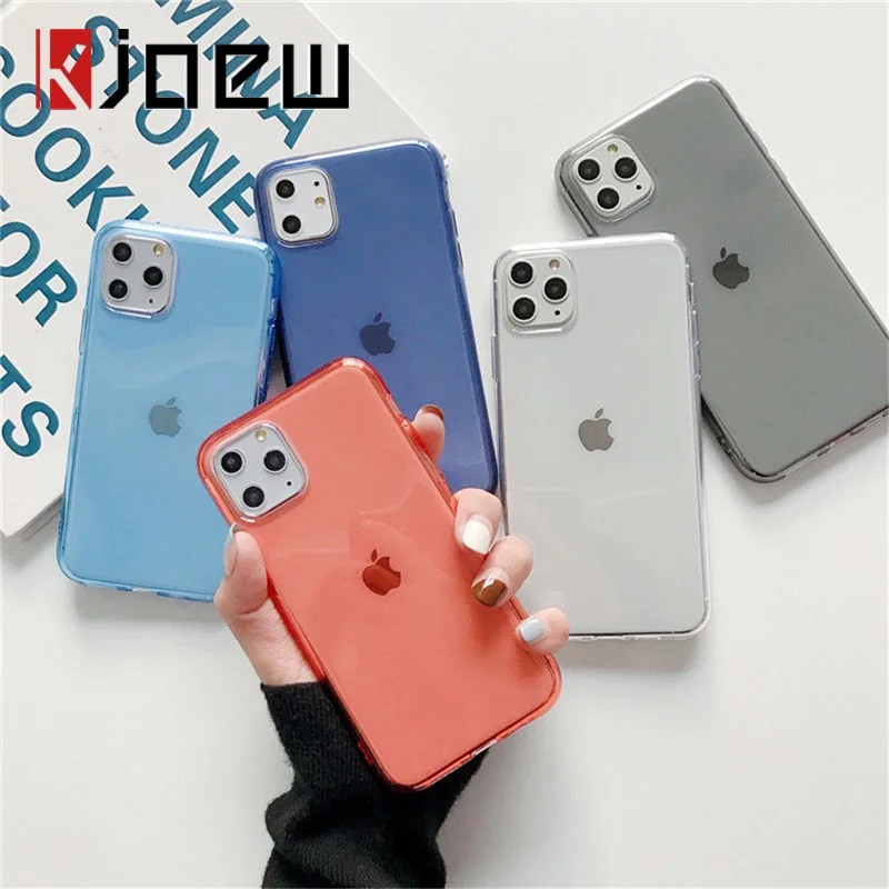 KJOEW чехол для телефона iPhone 11 Pro Max X XS XR Xs transapent Мягкий ТПУ силиконовый 6 6s 7 8 Plus s Capa| |