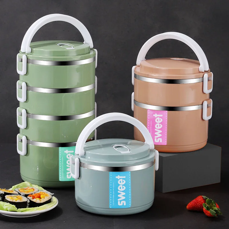 

Stainless Steel Lunch Box Heightened Multi-layer Sealed Thermal Insulation Lunch Box Large-capacity Student Insulation Bucket