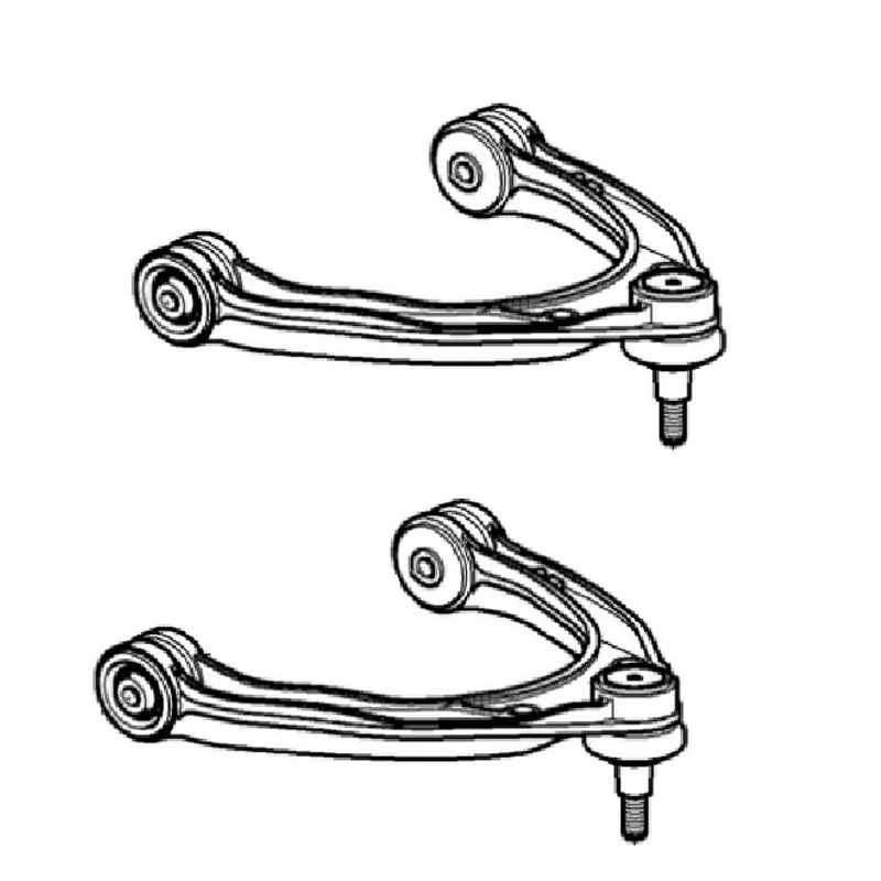 

2 подходит для ПК для 03-06/08-10 Porsche Cayenne 04-10 VW Touareg 07-10 Audi Q7 95534102702 передние левые и правые верхние рычаги управления
