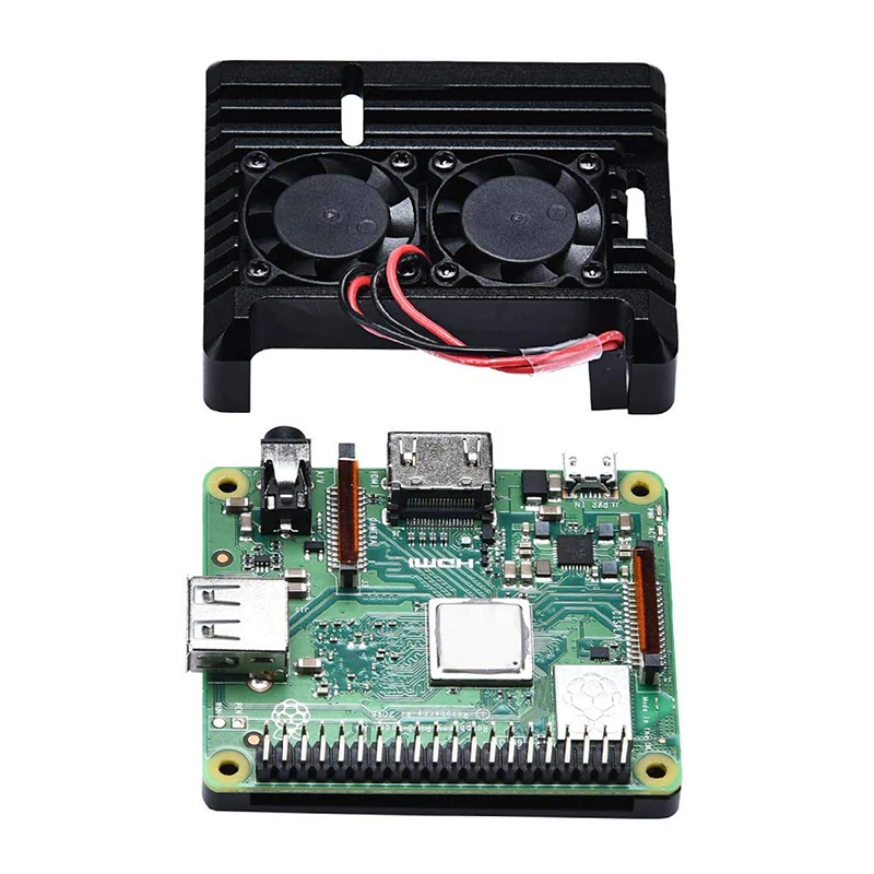 Чехол Aokin для Raspberry Pi 3A + теплоотвод чехол из алюминиевого сплава с двойным
