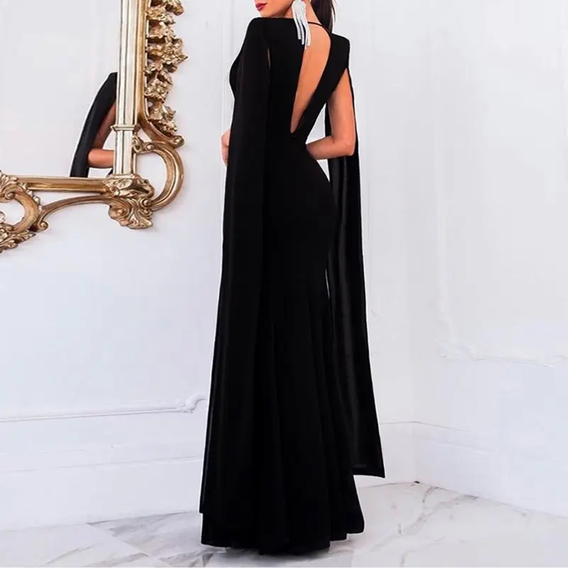 Роскошная накидка с длинным рукавом розовое длинное вечернее платье Русалочка