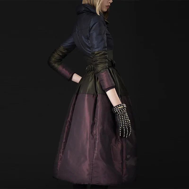 Белый 2020 новая мода утка Европа и Америка вентилятор утолщенный тонкий плащ