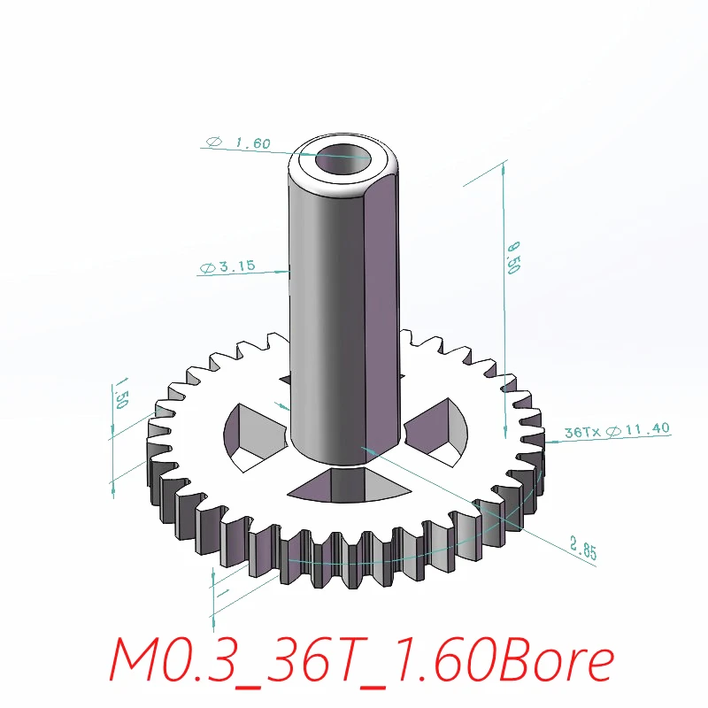 0 3 M 36T 1 5mm Mini пластиковая Шестерня DIY F929 редуктор