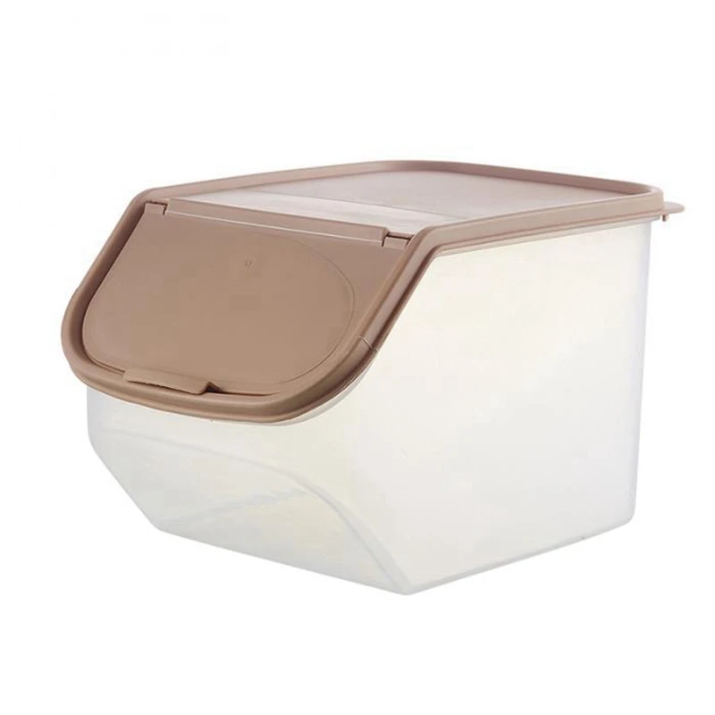 Герметичная коробка для хранения сушеных продуктов с мерной чашкой пластиковый
