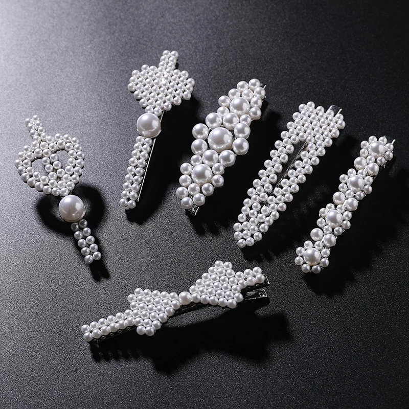 BYSPT модные хрустальные стразы жемчужные в форме сердца банта заколки для девочек