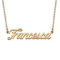 francesca custom name necklace customized pendant choker personalized jewelry gift for women girls friend christmas present