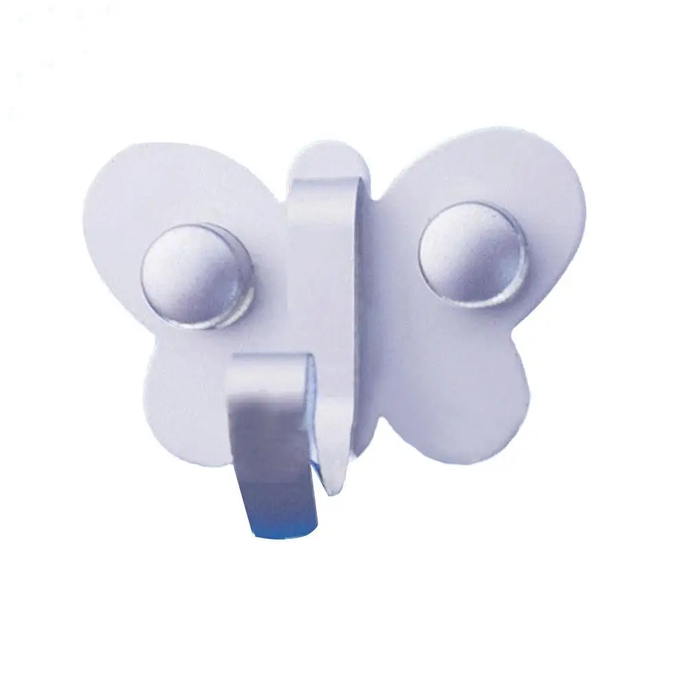 1 шт. алюминиевый крюк для ванной комнаты настенные крючки в форме бабочки кухни