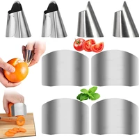 finger protector stainless steel cutting finger anti cutting protective cover safety protective cover creative kitchen gadgets
