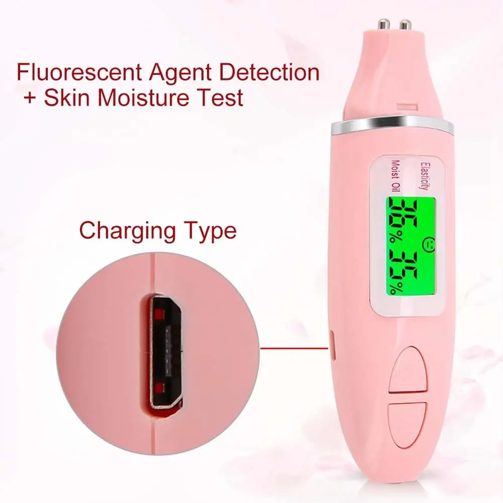 

Portable Digital Moisture Oil Water Tester Digital Body Skin Analyzer Skin Care Tools Moisture Tester Pen