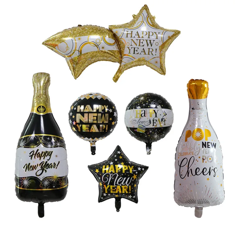 С Новым годом фольга воздушные шары звезда шар радуга новый год 2020 украшения
