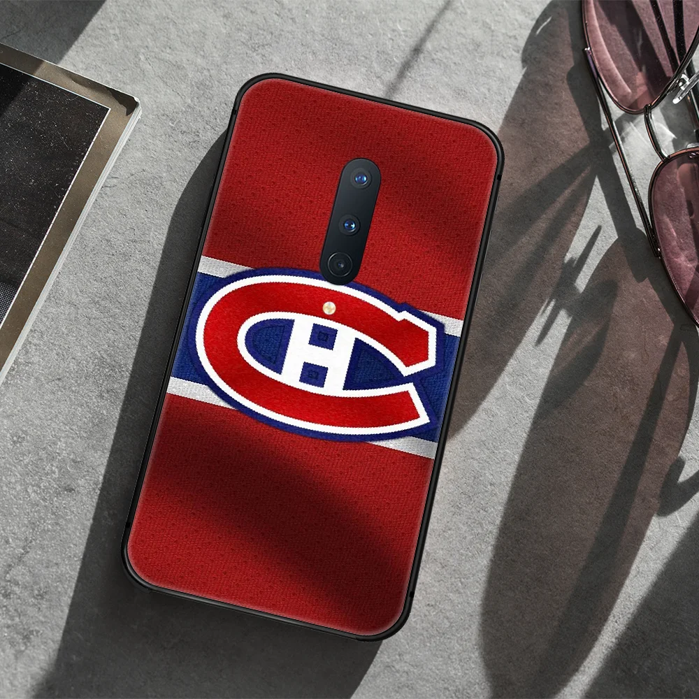 

Montreal Ice Hockey Canadien Phone Case Cover Hull For 1+ Oneplus 5T 6 6T 7 7T 8 8T Pro black Cover Trend Cell Pretty Shell