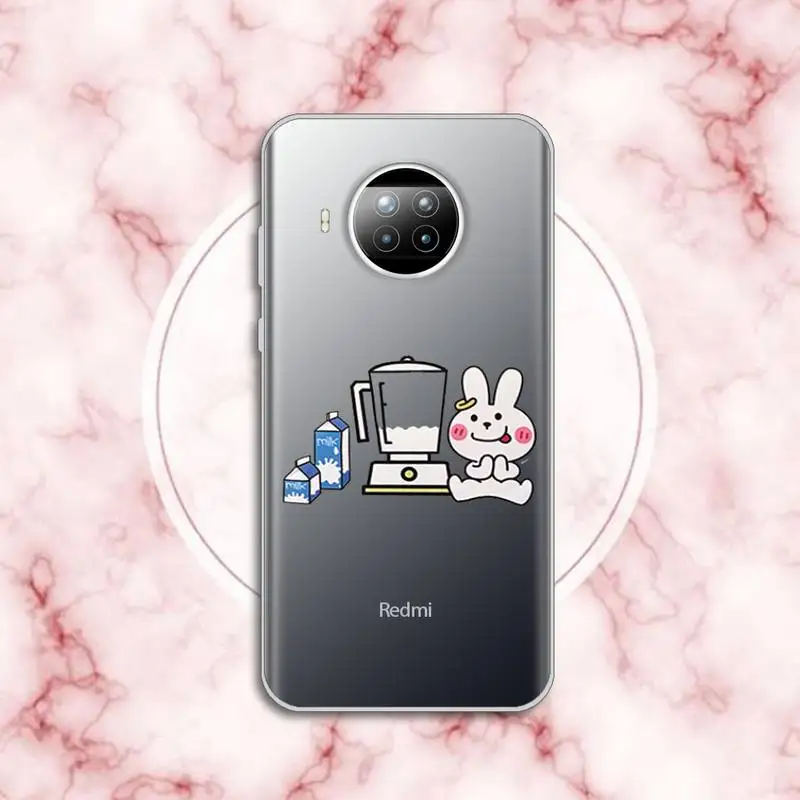 

Creative design animals Phone Case Transparent for Xiaomi Redmi note 10 t 8 9 pro lite 11