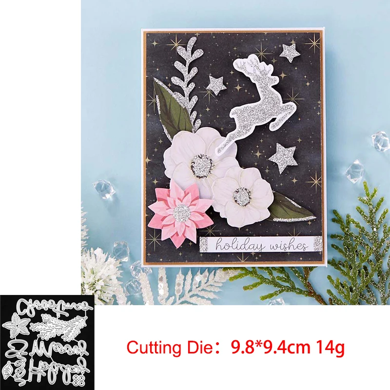 

2020 New Hot Metal Cutting Dies Flowers Letters and Grass Scrapbooking Paper for Foil 3D Die Cut Crafts Supplies No Stamp