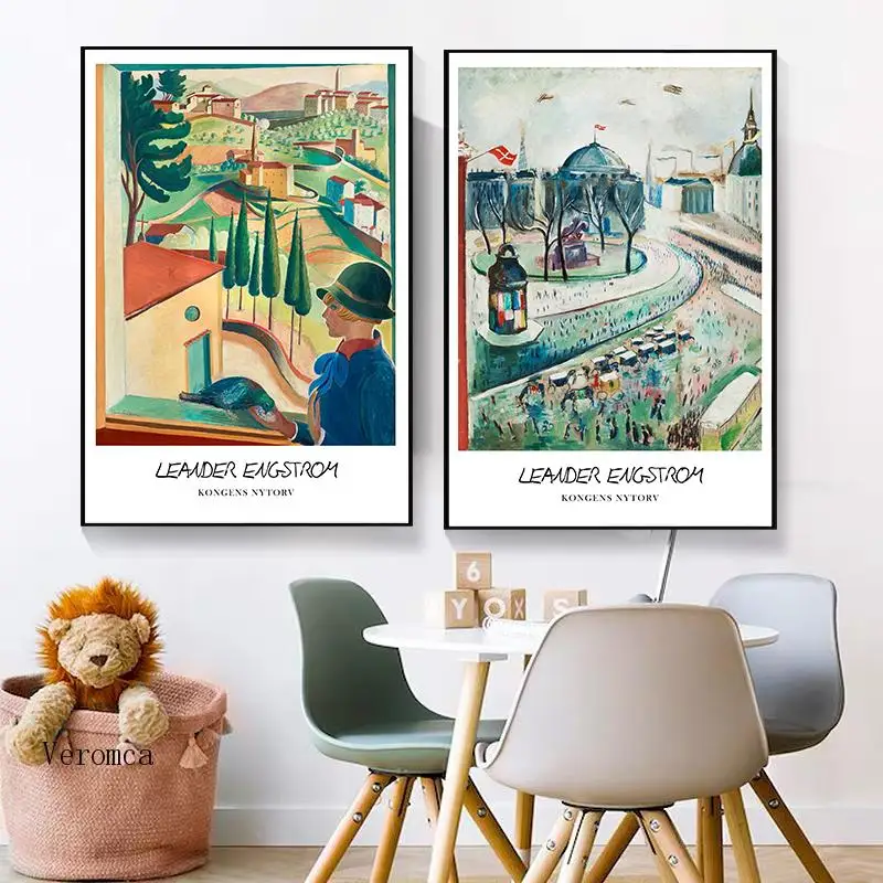 

Oil Painting Countryside Scenery Henri Matisse Poster Fauvism Still Life with Characters Canvas Picture for Home Decor