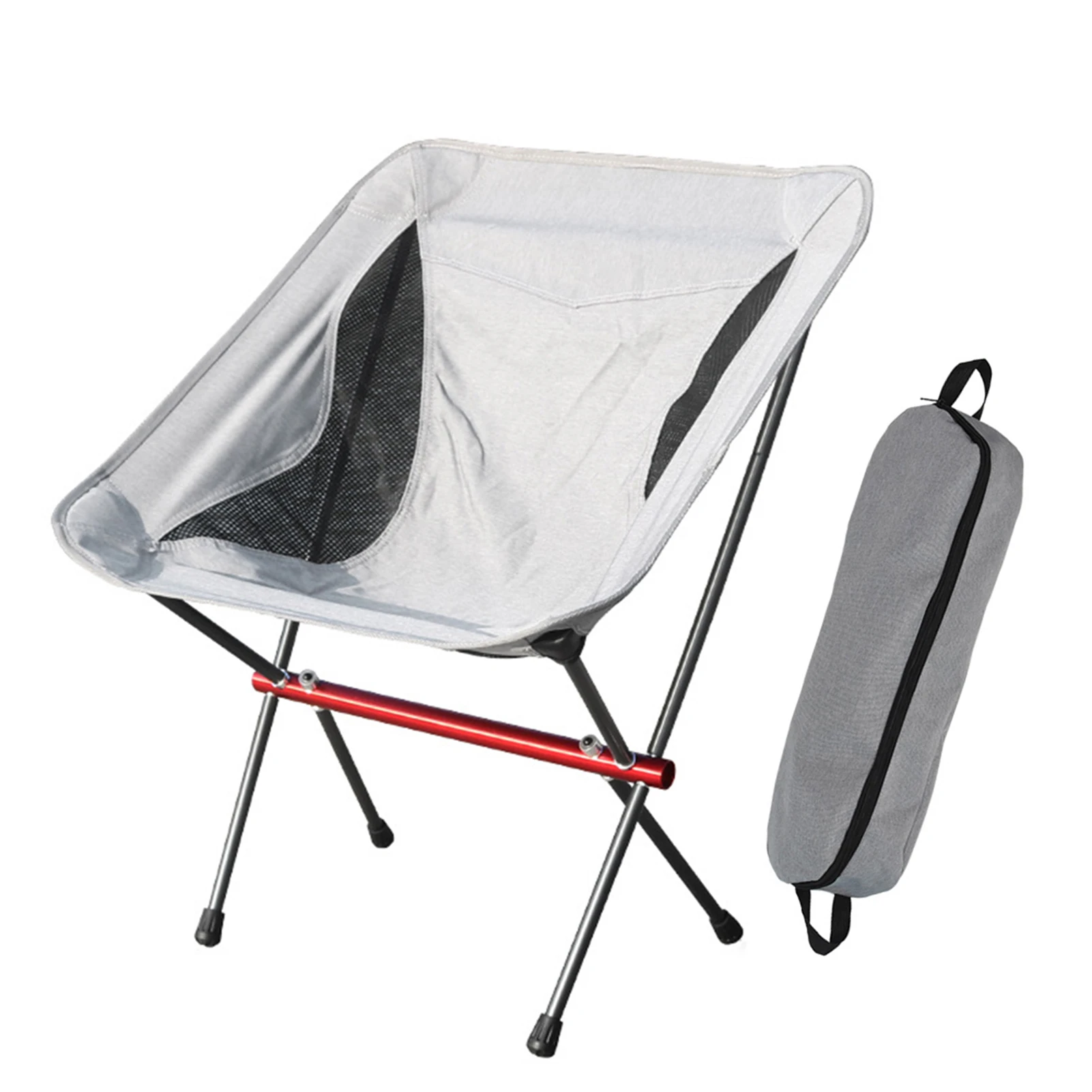 

Складной стул для кемпинга, Сверхлегкий складной стул с высокой спинкой для рыбалки на открытом воздухе, для пляжа, пикника, походов, рыбалк...