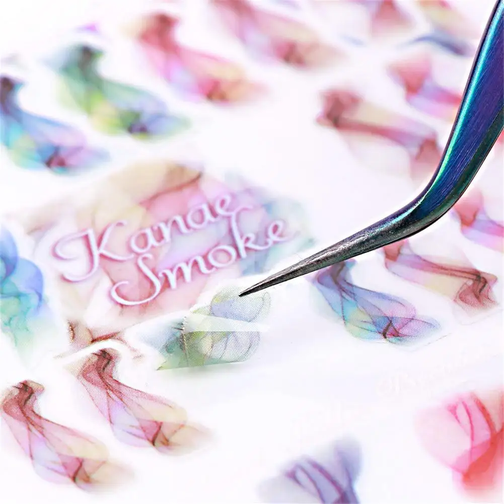 

5 Sheet 3D Floral Nail Sticker Adhesive Plants Colorful Beautiful Flowers Nail Transfer Sticker Decals Nail Art Decoration