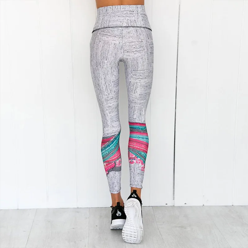 2019 осенний женский спортивный топ без рукавов с разноцветным принтом в полоску