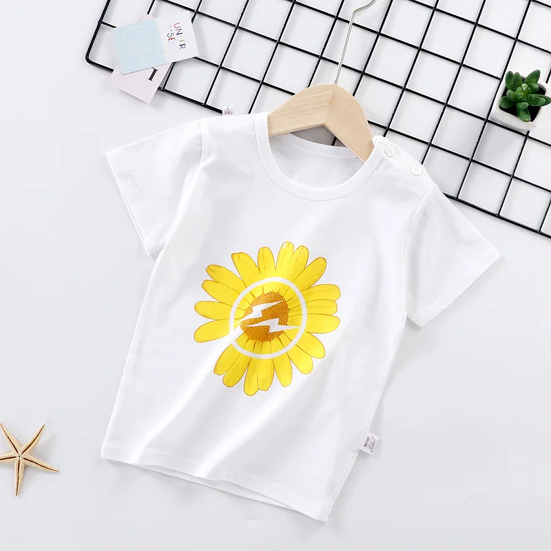 

Clothes Baby T-shirt Kids Short Sleeve T Shirt Girls Top Boy Clothing Cotton Girls T-shirt Baby Girl Summer Shirt Flash Sales