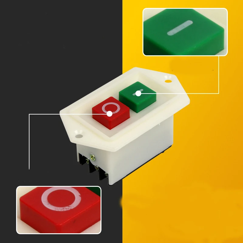 5 PCS380V LC3-5 5A ON-OFF LC3-10 10A IO RedGreen Start Stop Power PushButton Switch 2 Positions Starter Drilling Cutting Machine |