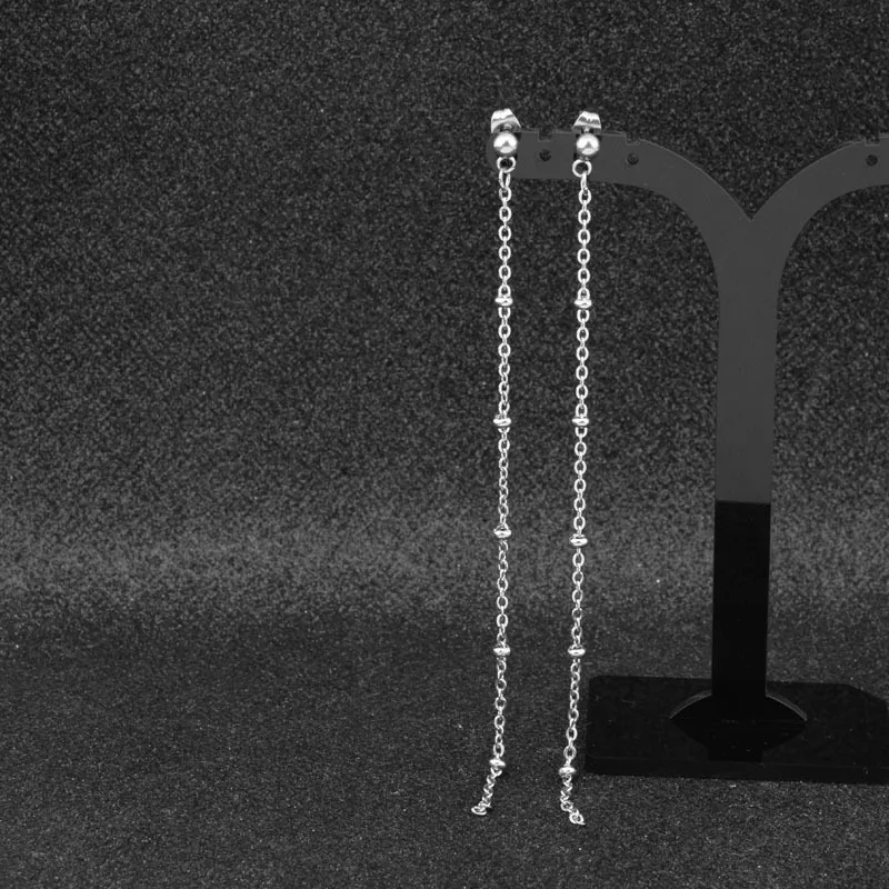 

HMES Fringe Earrings Woman Fashion Party Accessories Stud Earrings Long Hanging Earrings Round Vintage Earrings