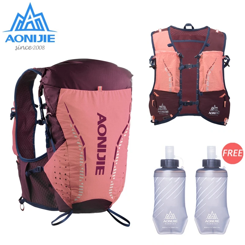AONIJIE Hydration Backpack 18L Outdoor Running Vest Ultralight Sports Pack Portable Bag Free Soft Water Flask For Camping Hiking