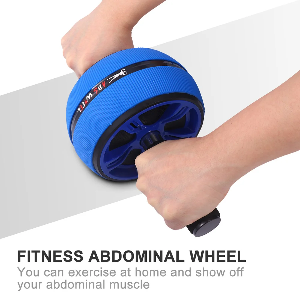 

Fitness Wheel Large Mute Home Fitness Wheel Equipment Simple Helpful Durable Abdominal Fitness Roller for Woman Man (Single Roll
