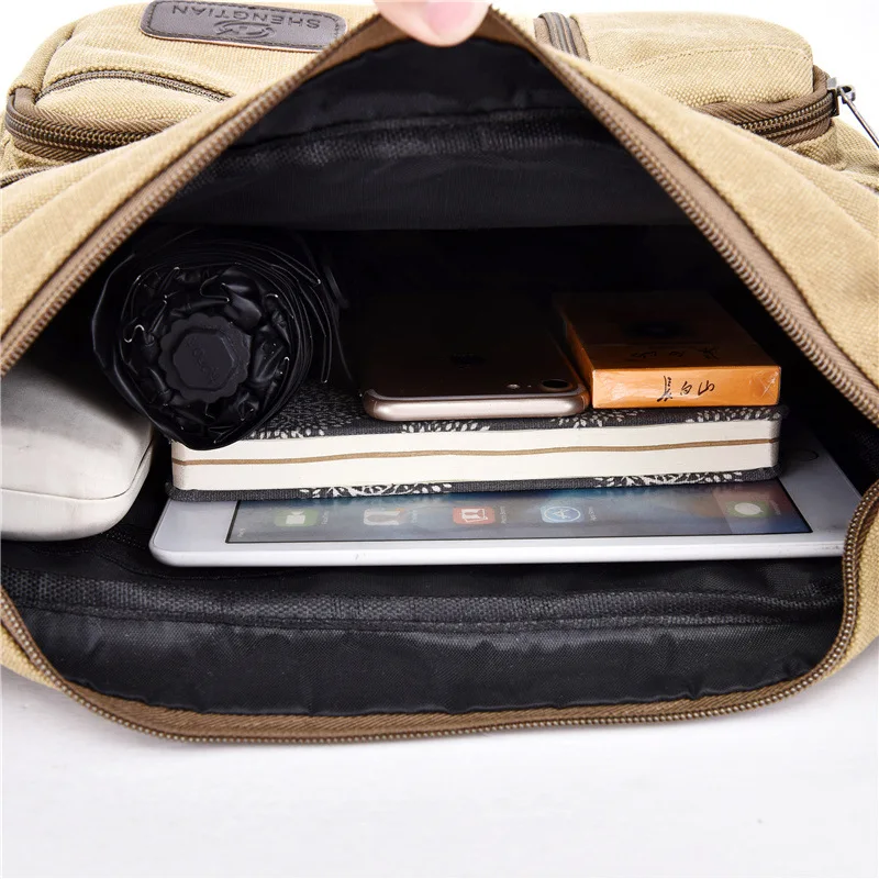 BY_00012 Men's Crossbody Bag Casual Tote Travel Men Canvas Shoulder Bags Luxury Messenger Bags Fashion High Quality Handbag